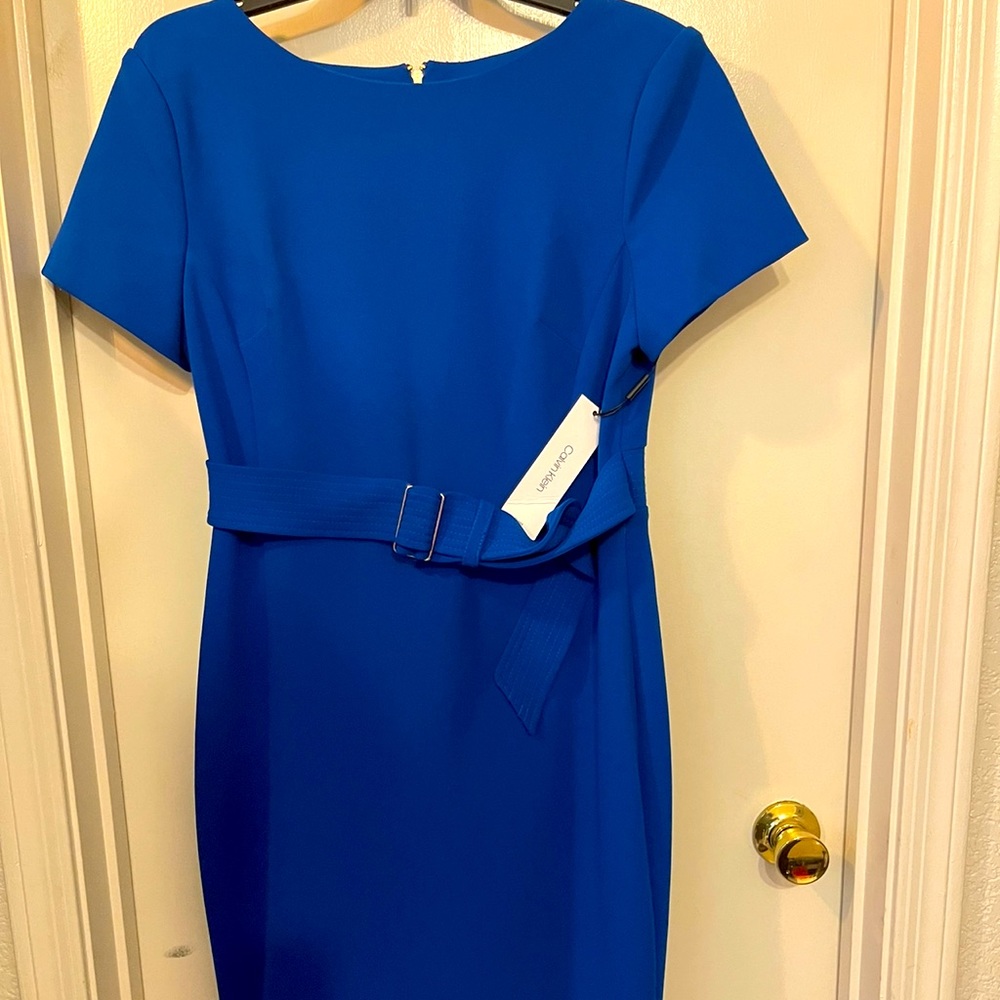 Royal Blue Belt Dress